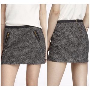 EXPRESS Zippered Mini Skirt - 4
